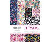 HAPPY COLOR - BLOK Z MOTYWAMI A4 - FLOWERS