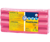 ASTRA plastelina 1 kg - jasno różowa