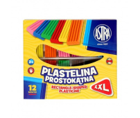 ASTRA Plastelina prostokątna 12 kolorów XXL