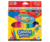 COLORINO - Kredki ołówkowe heksagonalne 24 kolory