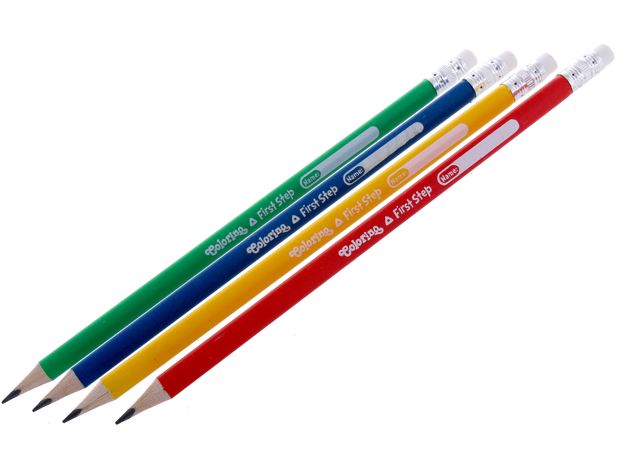 COLORINO - Ołówek trójkątny do nauki pisania z gumką