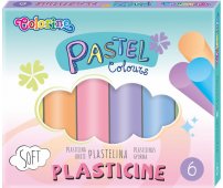 COLORINO Plastelina pastelowa 6 kolorów