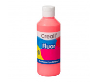 CREALL FLUOR COLOR - farba plakatowa fluorescencyjna 250 ml - czerwona