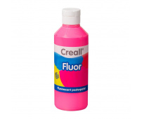 CREALL FLUOR COLOR - farba plakatowa fluorescencyjna 250 ml - róż