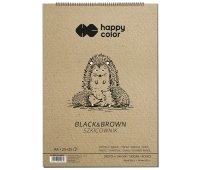 HAPPY COLOR SZKICOWNIK BLACK & BROWN A4